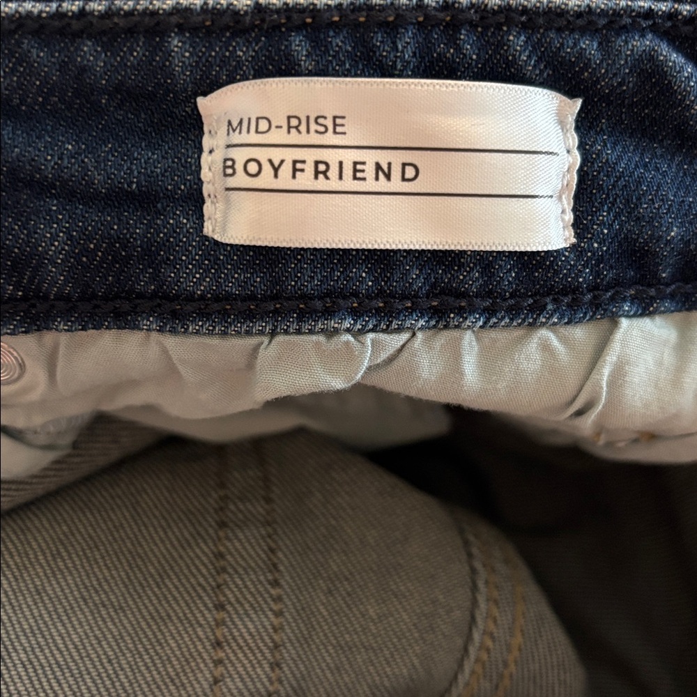 Lane Bryant Mid Rise Boyfriend Women 12L (12 Long) Blue Jeans 5 Pocket Denim - Picture 7 of 8